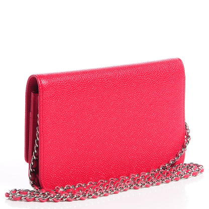 Chanel Caviar Timeless Wallet On Chain WOC Pink 3 of 9