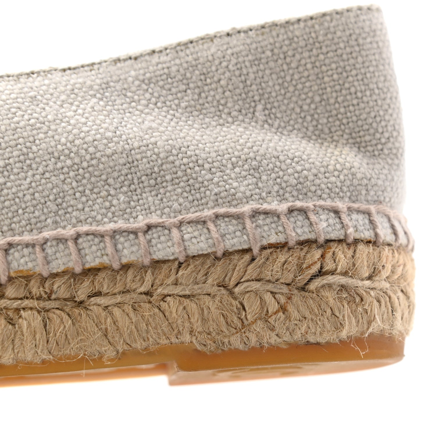 Chanel Linen CC Espadrilles 37 Beige Black 13 of 16