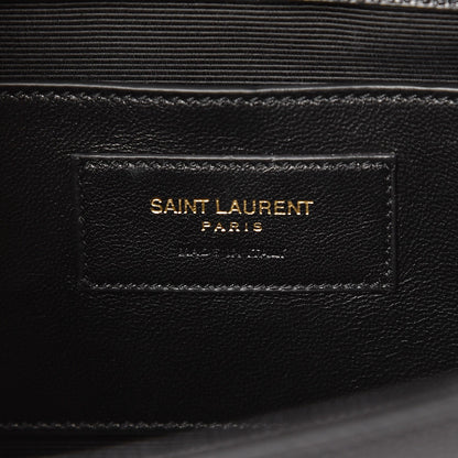 Saint Laurent Grain De Poudre Classic Monogram Kate Clutch Black 6 of 7