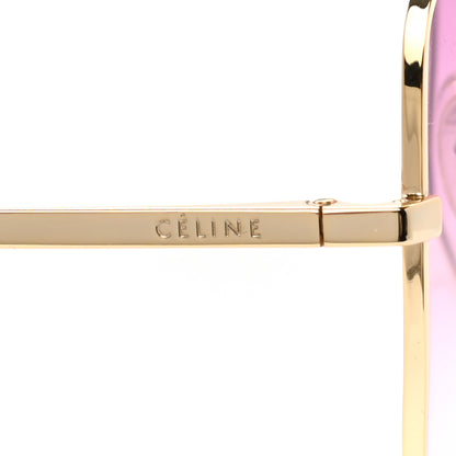 Celine Metal Sunglasses CL 41808/S Gold Pink 5 of 7