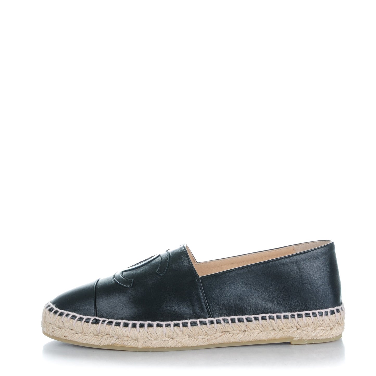 Lambskin CC Espadrilles 41 Black