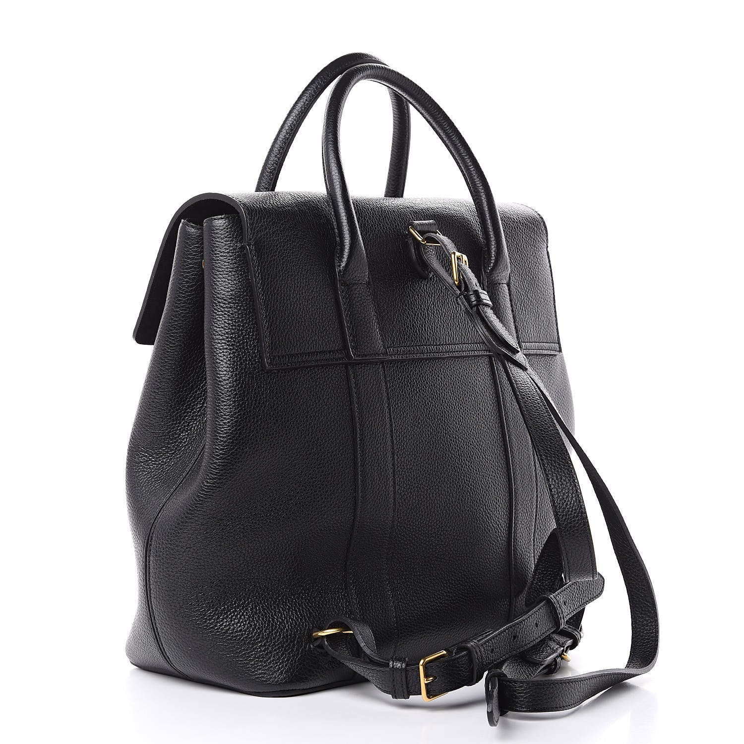 Mulberry Classic Grain Calfskin Small Bayswater Backpack Black 3 of 8