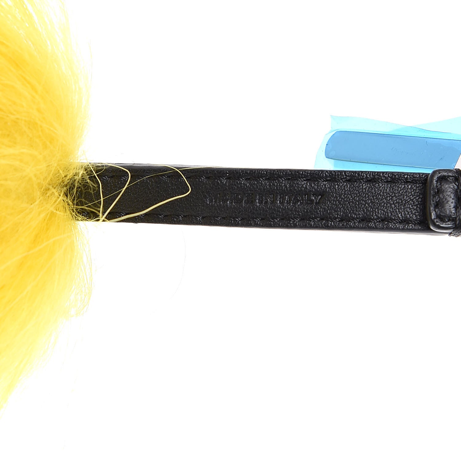 Fendi Goat Mink Fox Fur Mum Wonders Bag Charm Yellow Water Multicolor 3 of 3