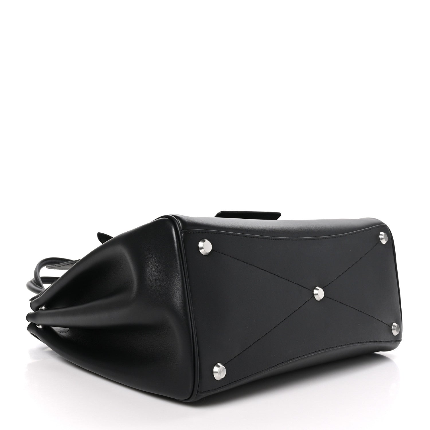 Balenciaga Smooth Calfskin Medium Bel Air Carry All Bag Black 5 of 10