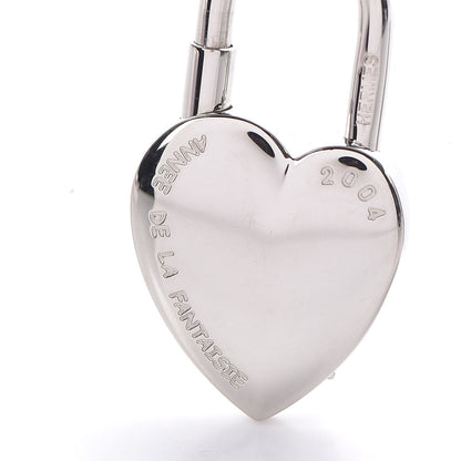 Hermes Palladium Annee De La Fantaisie Heart Cadena Lock 3 of 4
