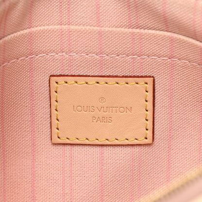 Louis Vuitton Damier Azur Neverfull MM GM Pochette Rose Ballerine 6 of 8