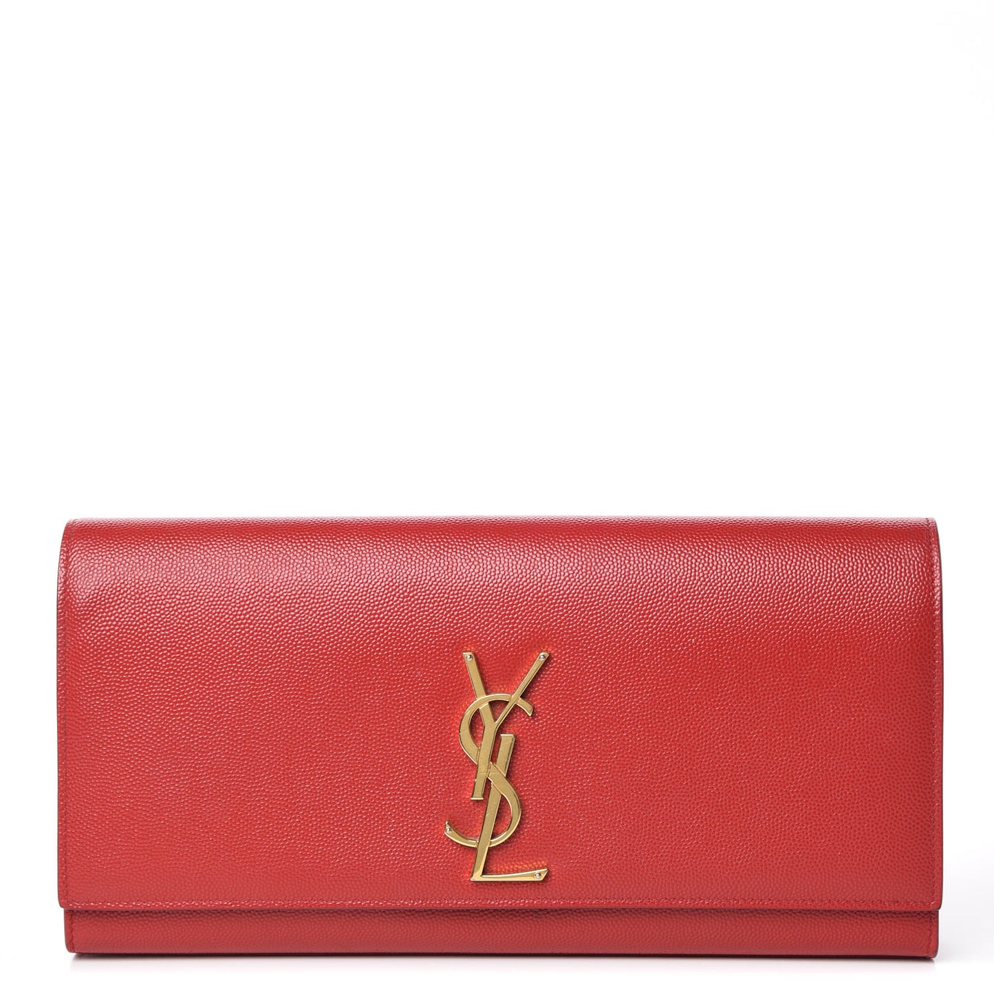 Grain De Poudre Classic Monogram Cassandre Clutch New Red