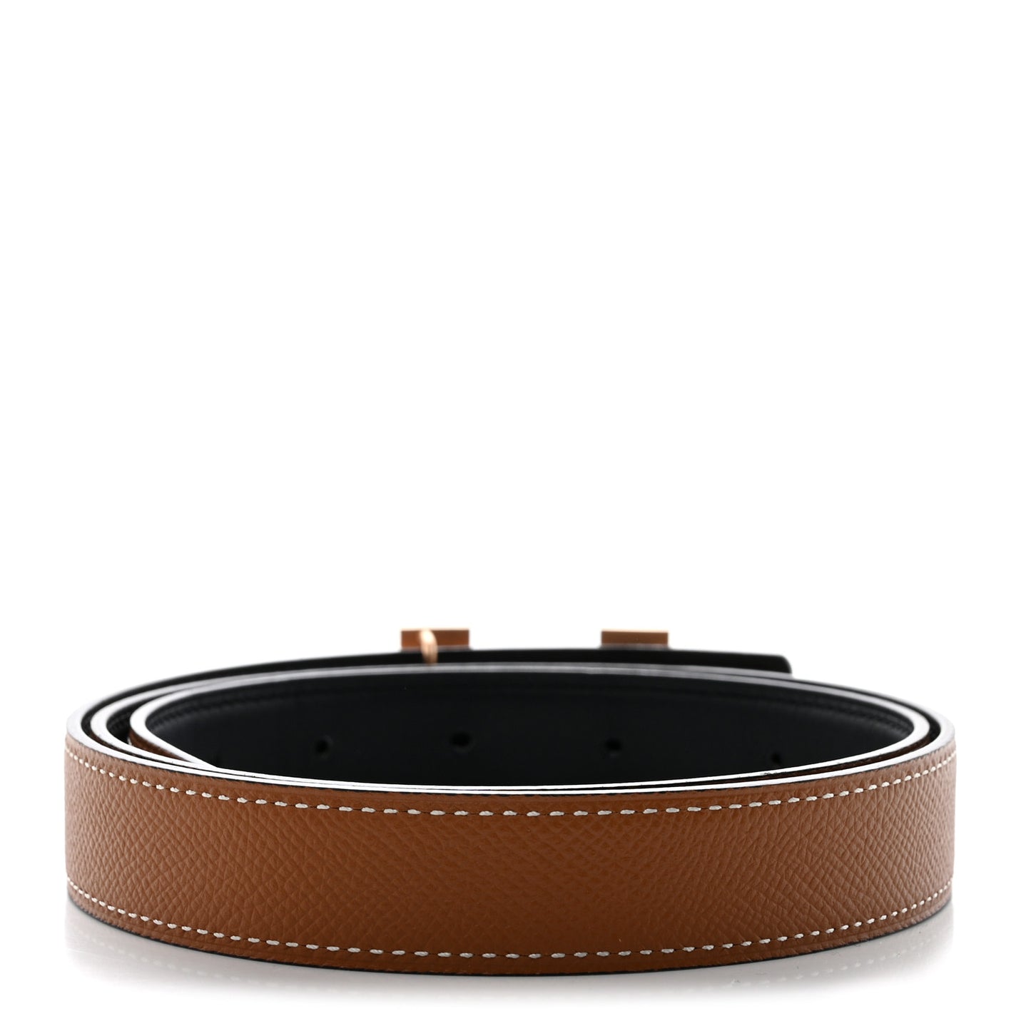 Swift Epsom 24mm Mini H Belt 85 34 Black Gold