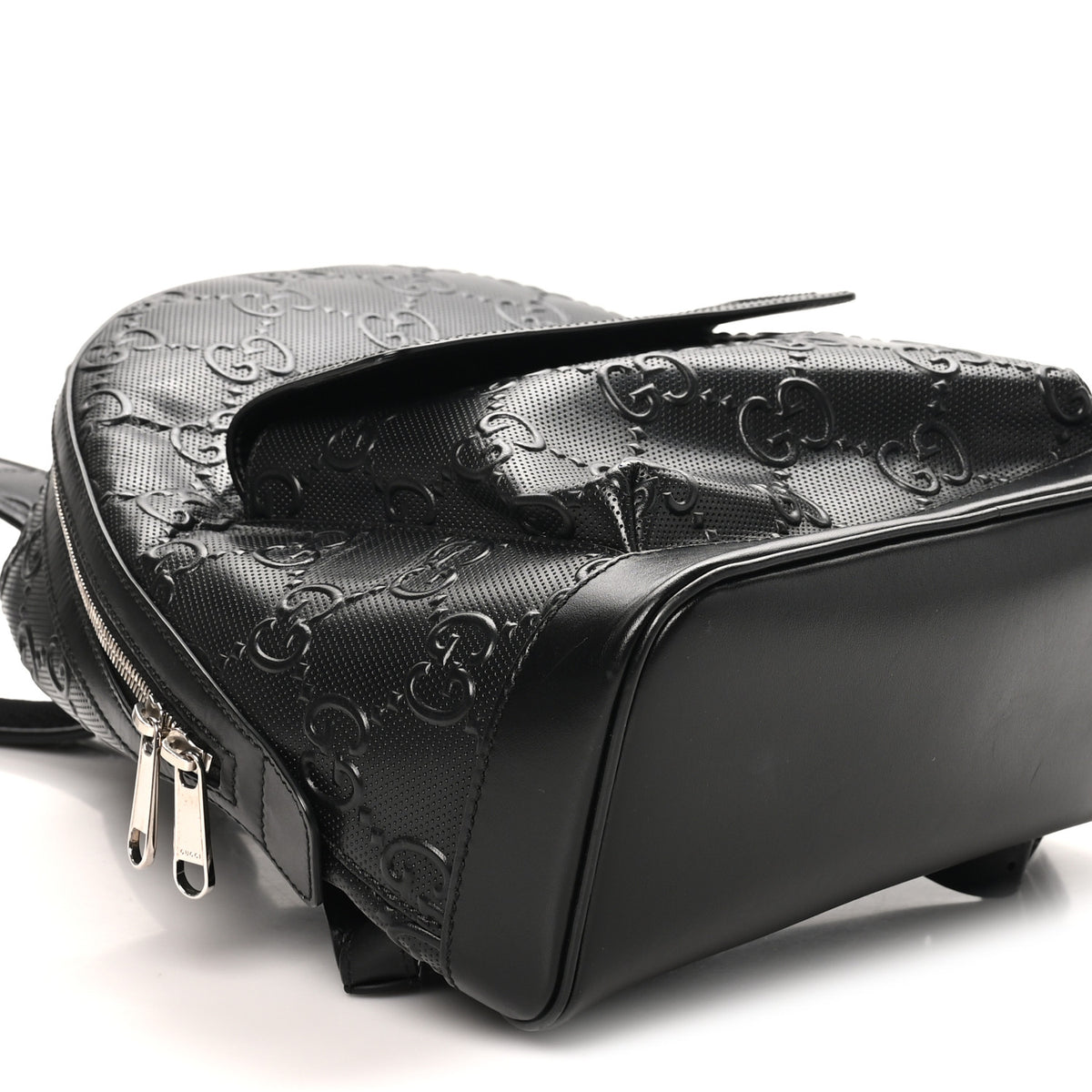 Calfskin GG Tennis Embossed Backpack Black