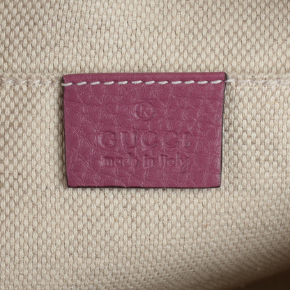Gucci Pebbled Calfskin Small Soho Disco Bag Peonia Flower 6 of 7