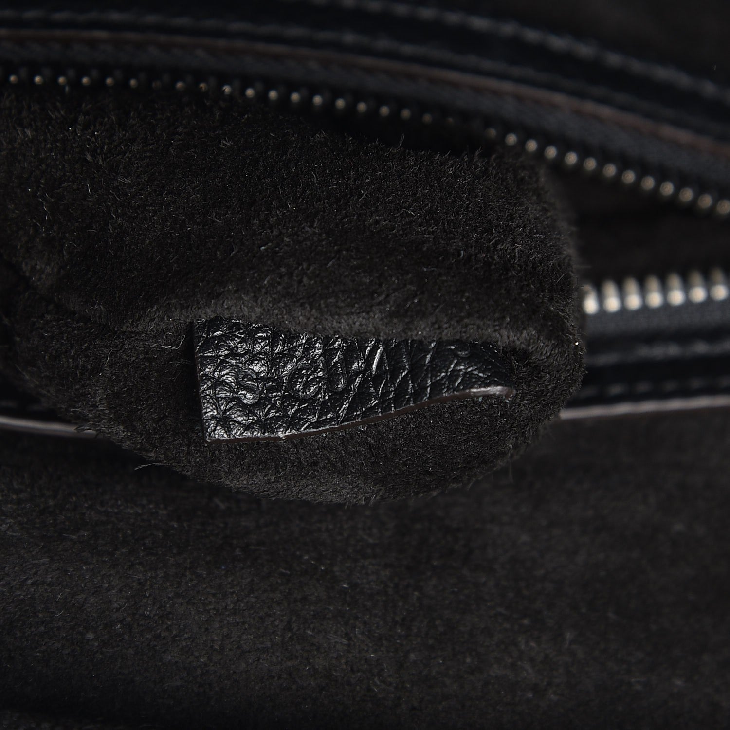 Celine Drummed Calfskin Micro Luggage Black 8 of 8