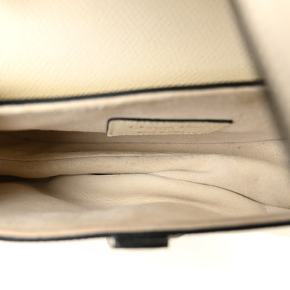 Christian Dior Grained Calfskin Mini Saddle Bag With Strap White 5 of 10