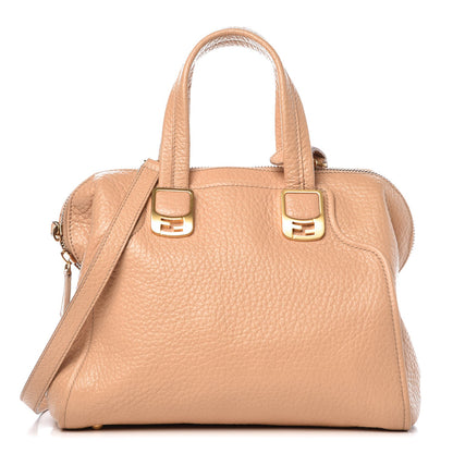 Fendi Pebbled Calfskin Small Chameleon Tote Nude 1 of 15