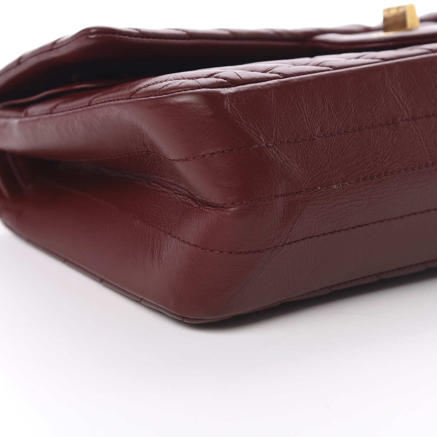 Chanel Aged Calfskin Chevron Quilted 2.55 Reissue 225 Flap Red 8 of 15