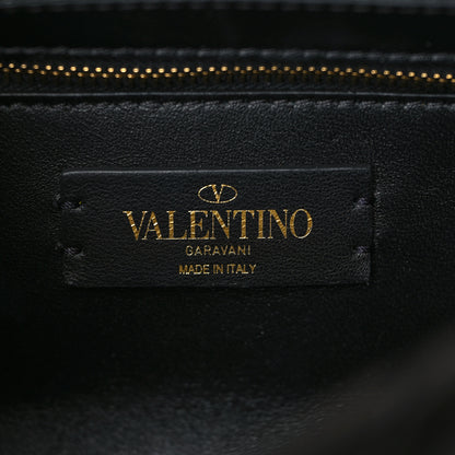 Valentino Garavani Nappa Medium Roman Stud Shoulder Bag Black 6 of 6