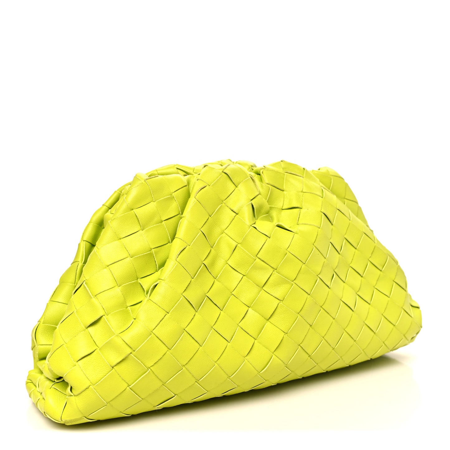 Nappa Maxi Intrecciato Teen Pouch Acid Kiwi