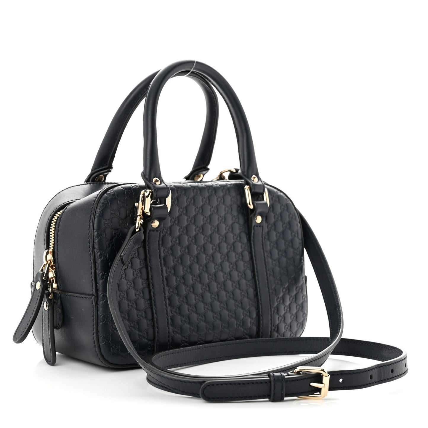 Soft Microguccissima Small Crossbody Bag Blue
