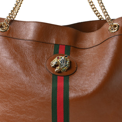 Gucci Calfskin Large Rajah Chain Tote Cuir 8 of 10