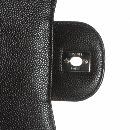 Chanel Caviar Quilted Jumbo Single Flap Dark Brown 6 of 9