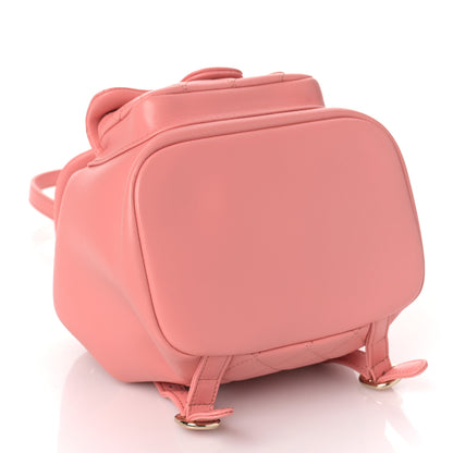 Chanel Lambskin Quilted Small Duma Drawstring Backpack Pink 4 of 9