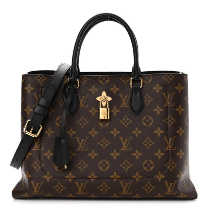 Louis Vuitton Monogram Flower Tote Black 1 of 9