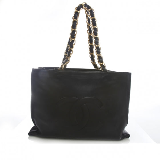Lambskin Jumbo Shoulder Bag Black
