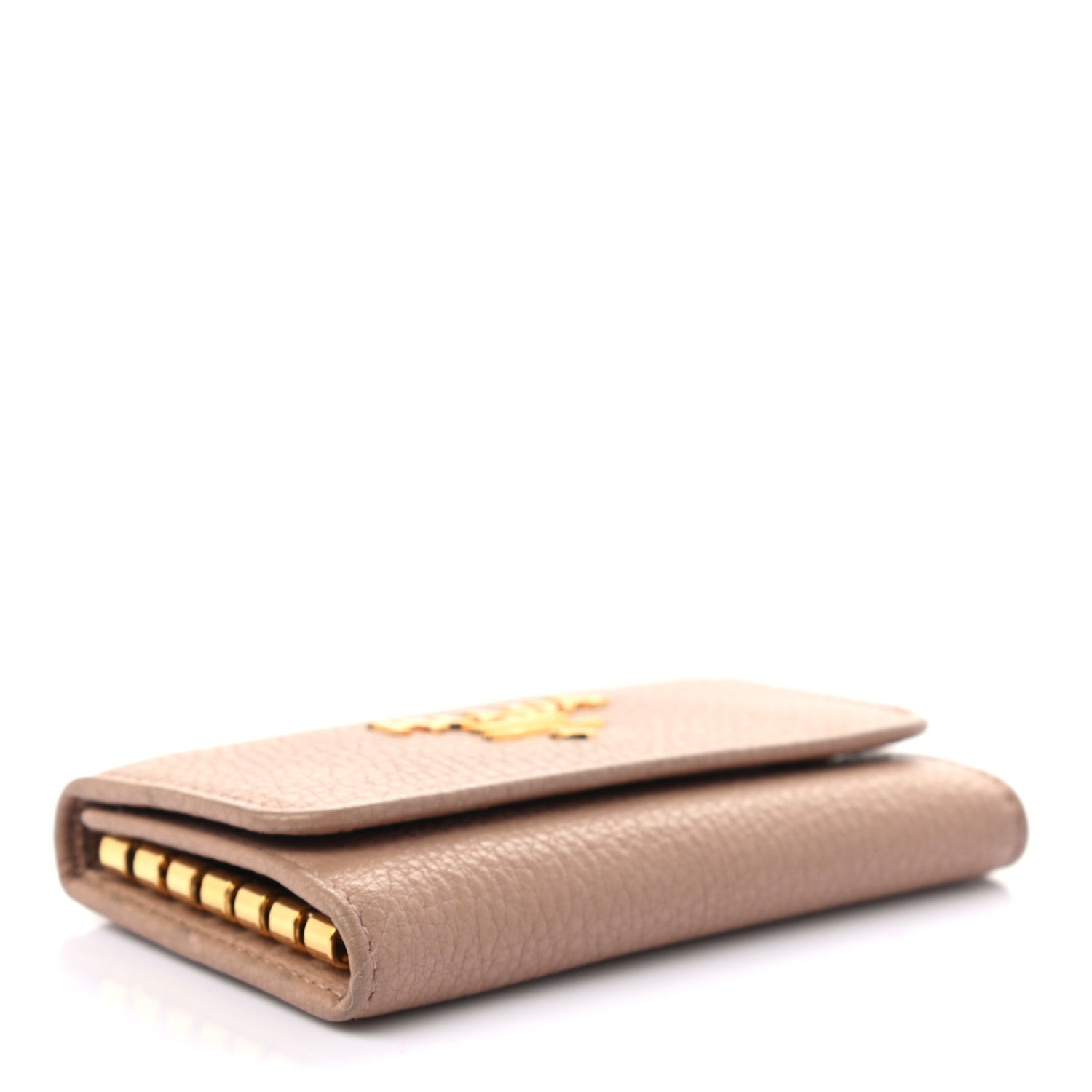 Prada Vitello Grain 6 Key Holder Cipria 4 of 7