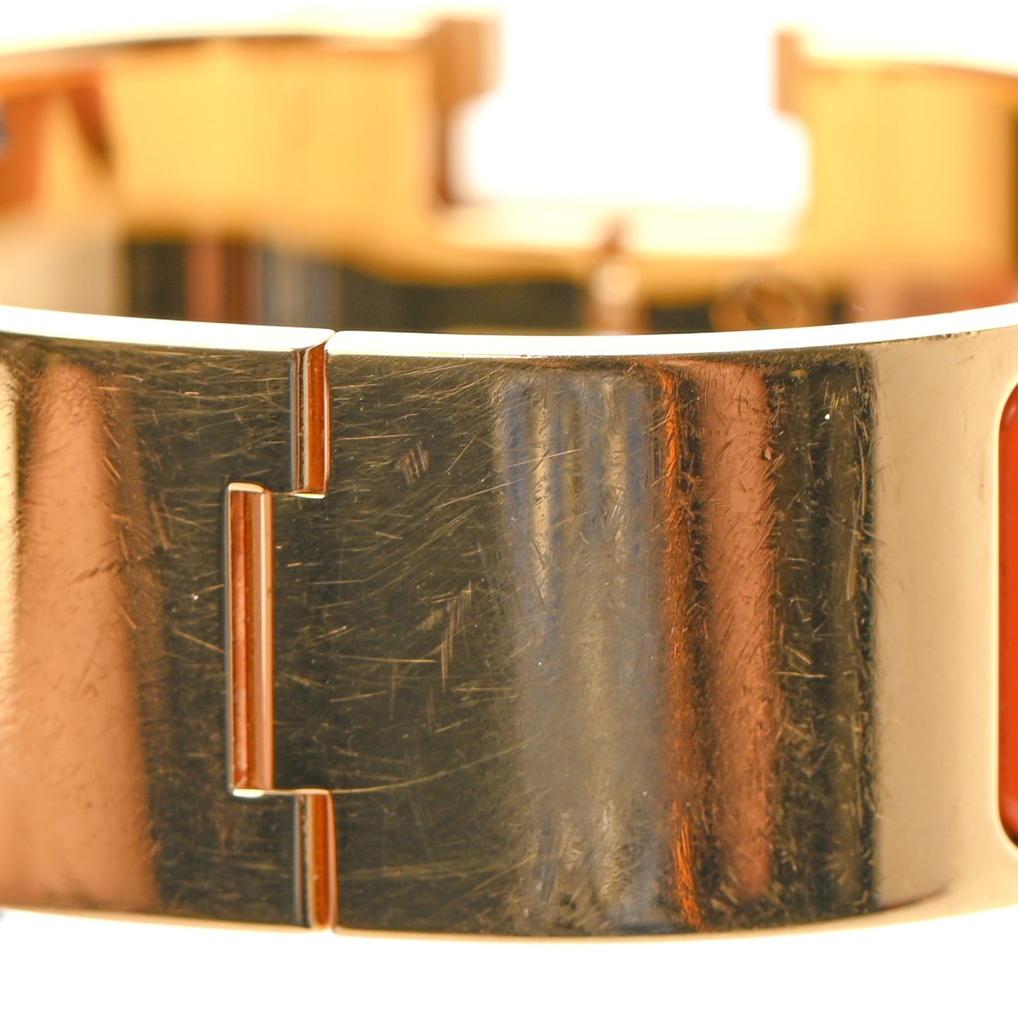 Enamel Wide Clic Clac H Bracelet PM Capucine