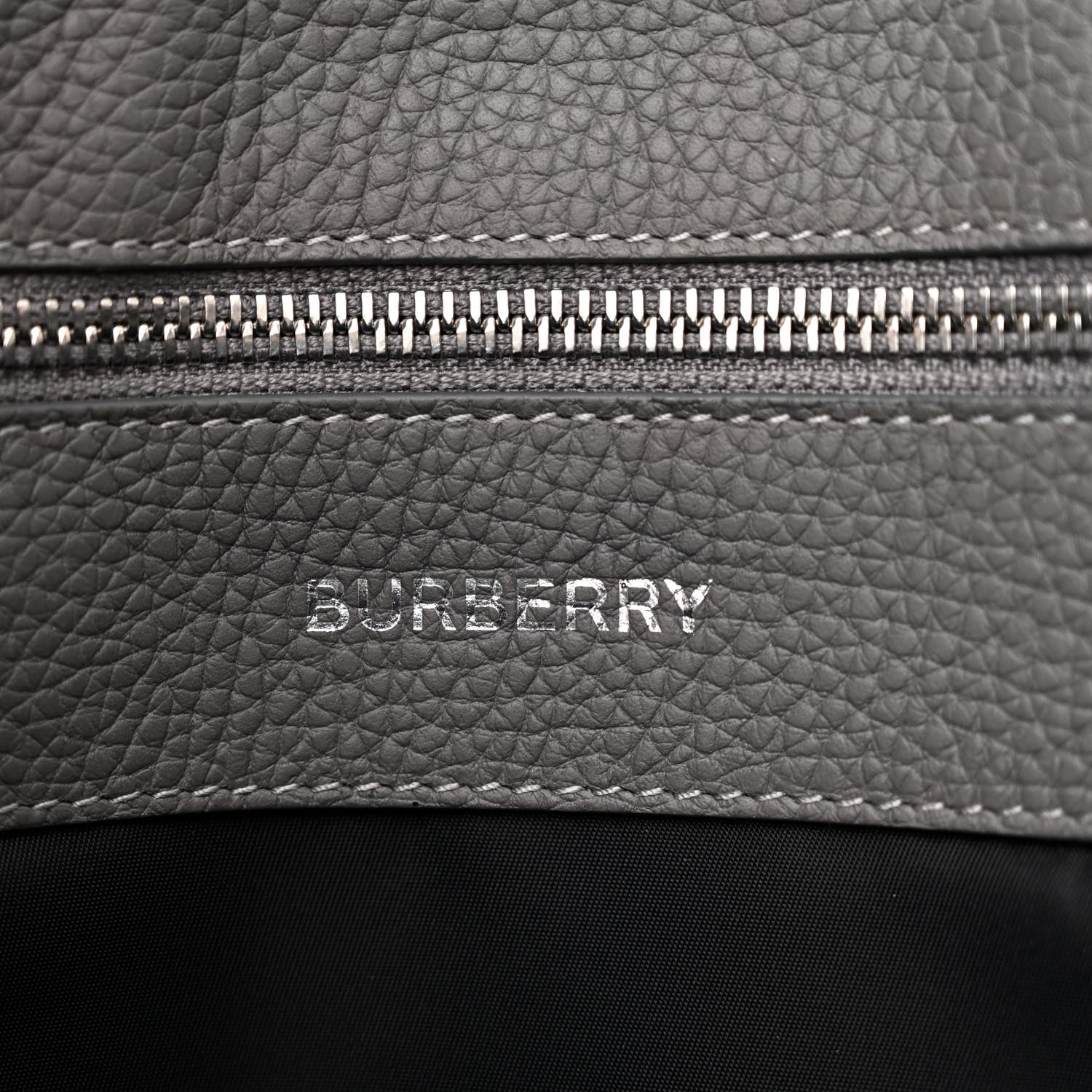 Burberry Calfskin Logo Messenger Charcoal Grey 7 of 13
