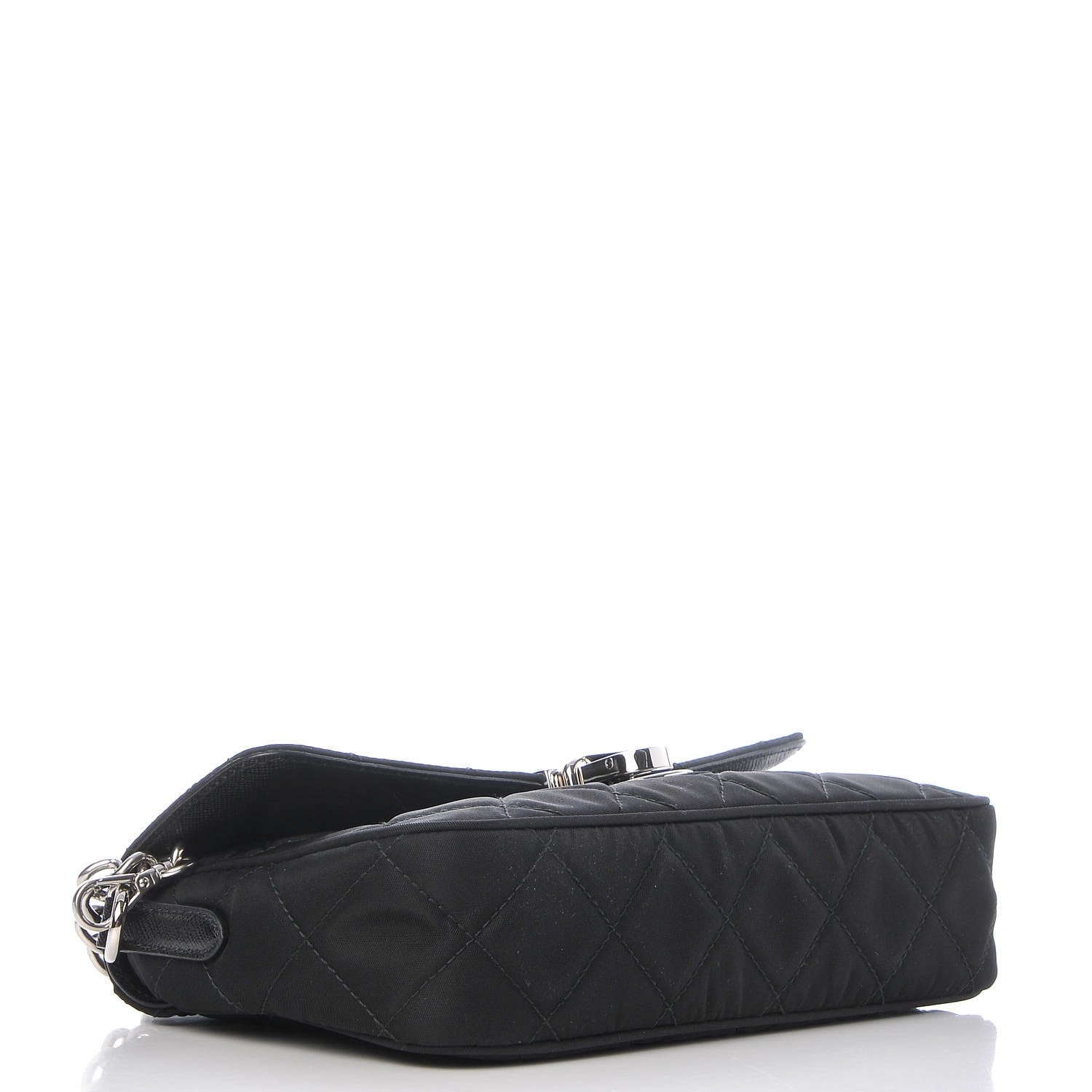 Prada Nylon Tessuto Impuntu Quilted Flap Black 4 of 9