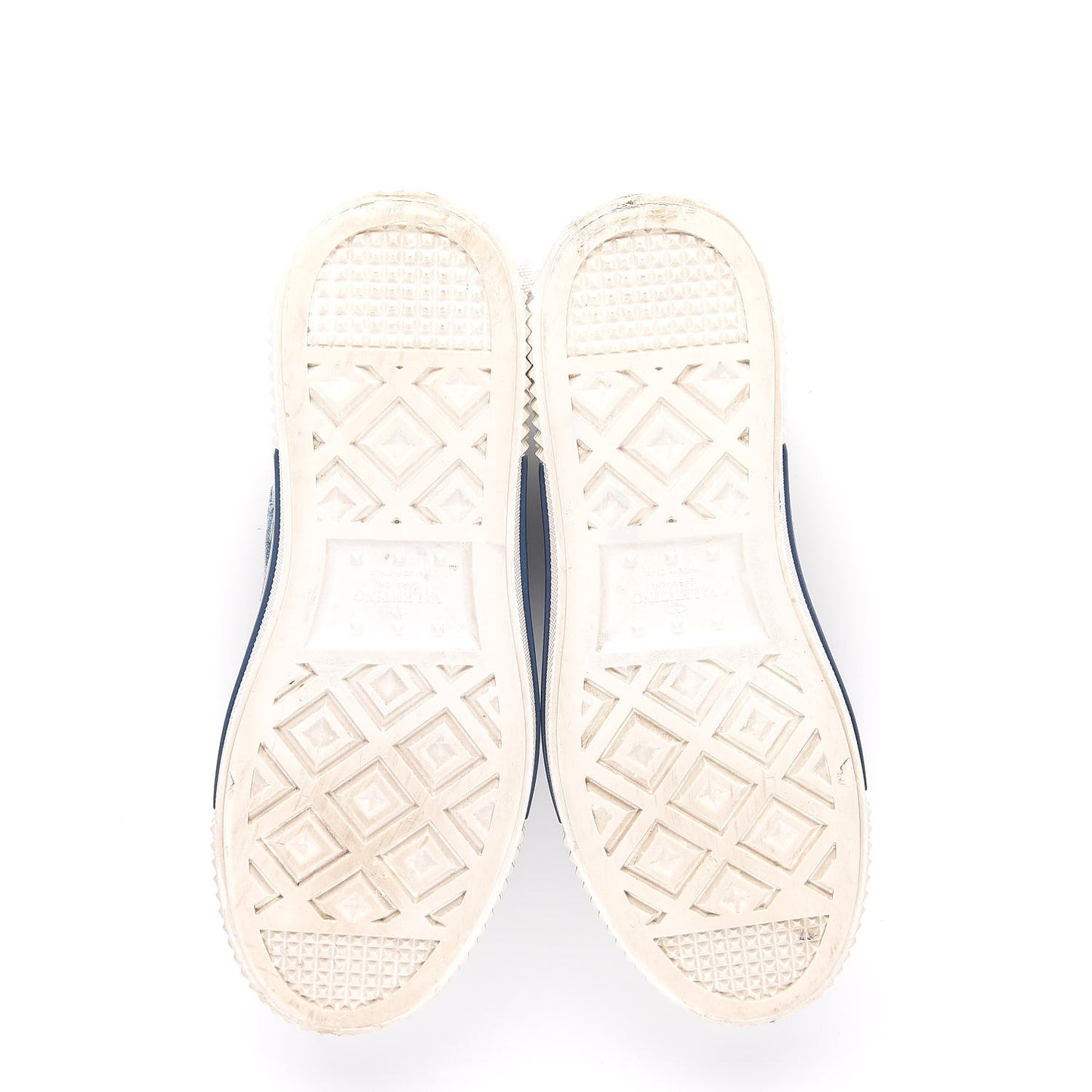 Denim Butterfly Embroidered Sneakers 41 Light Denim