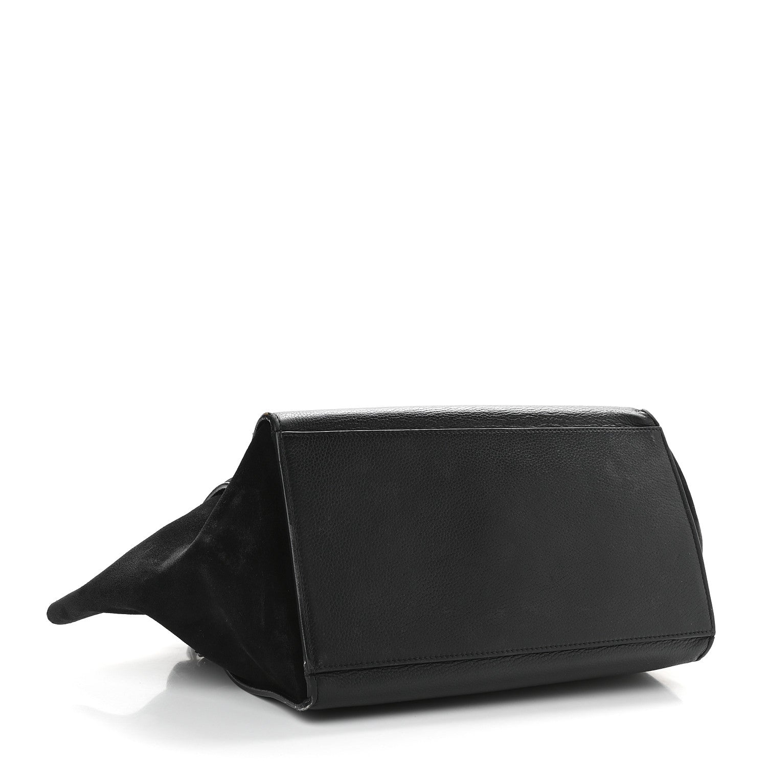 Celine Drummed Calfskin Suede Large Trapeze Black 4 of 15