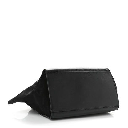Celine Drummed Calfskin Suede Large Trapeze Black 4 of 15
