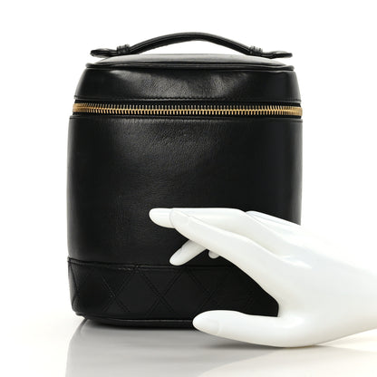 Chanel Lambskin Vanity Cosmetic Case Black 2 of 11