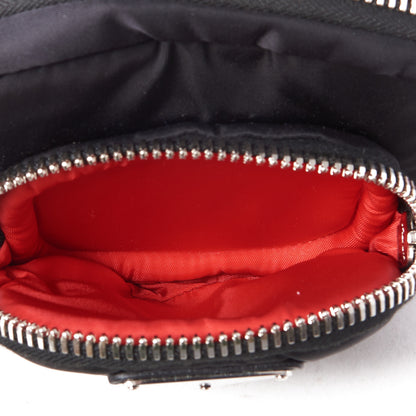 Prada Tessuto Nylon Pocket Small Wristlet Pouch Black Fuoco 5 of 7
