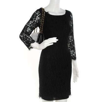 Chanel Lambskin Quilted Small Double Flap Black 2 of 9