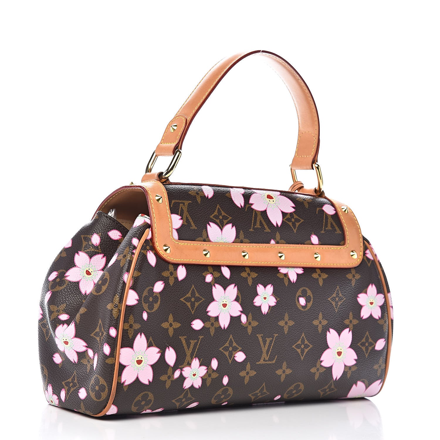 Louis Vuitton Monogram Cherry Blossom Sac Retro Bag Brown 4 of 17