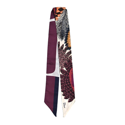 Christian Dior Silk ABCDior "W" Mitzah Scarf 2 of 3