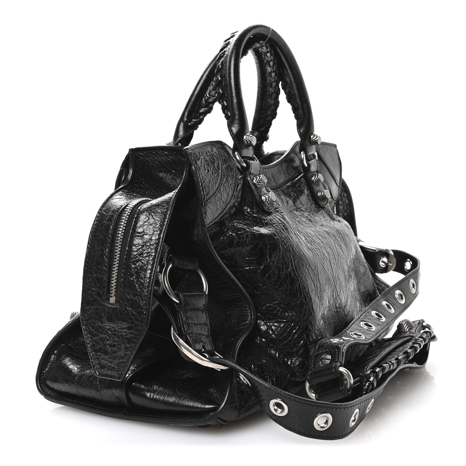 Balenciaga Agneau Arena Neo Cagole City Handbag Black 4 of 11