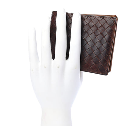 Bottega Veneta Nappa Intrecciato Bi-Fold Wallet Brown 2 of 9