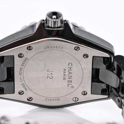 Chanel Stainless Steel Ceramic 33mm J12 Quartz Watch Black 5 of 5