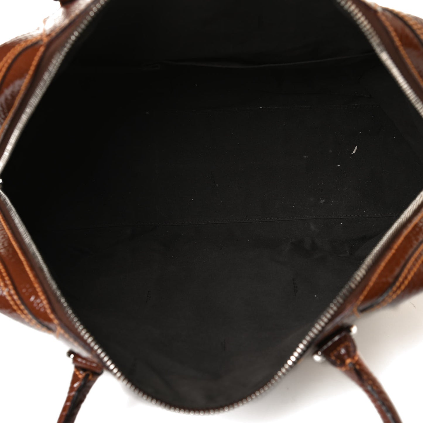 Grained Calfskin Large B Mix Tote Brown