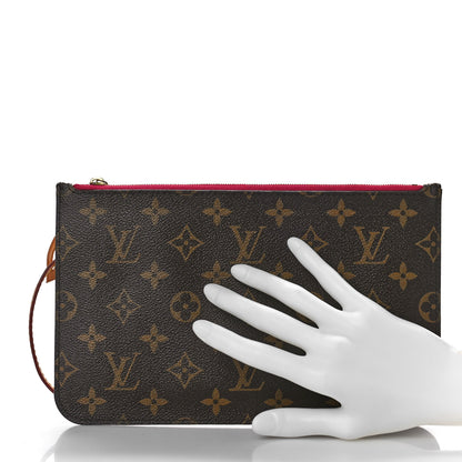 Louis Vuitton Monogram Neverfull MM GM Pochette Pivoine 2 of 8