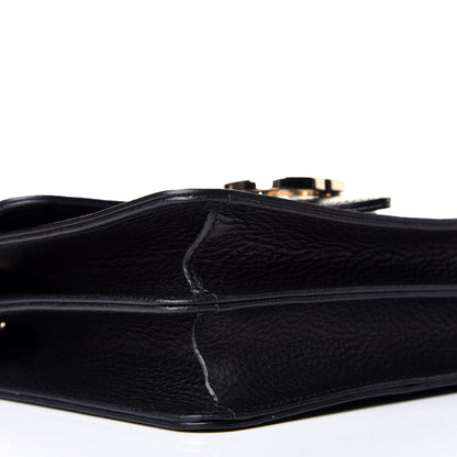 Gucci Dollar Calfskin Small Interlocking G Shoulder Bag Black 8 of 9