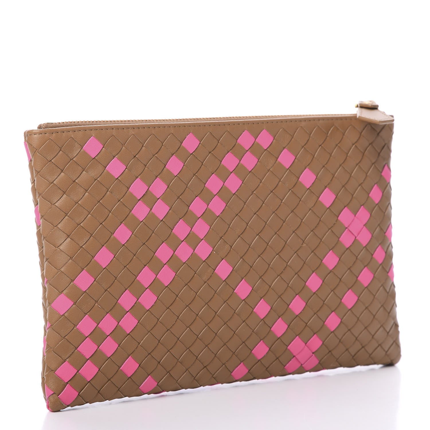 Bottega Veneta Nappa Intrecciato Pouch Brown 2 of 6