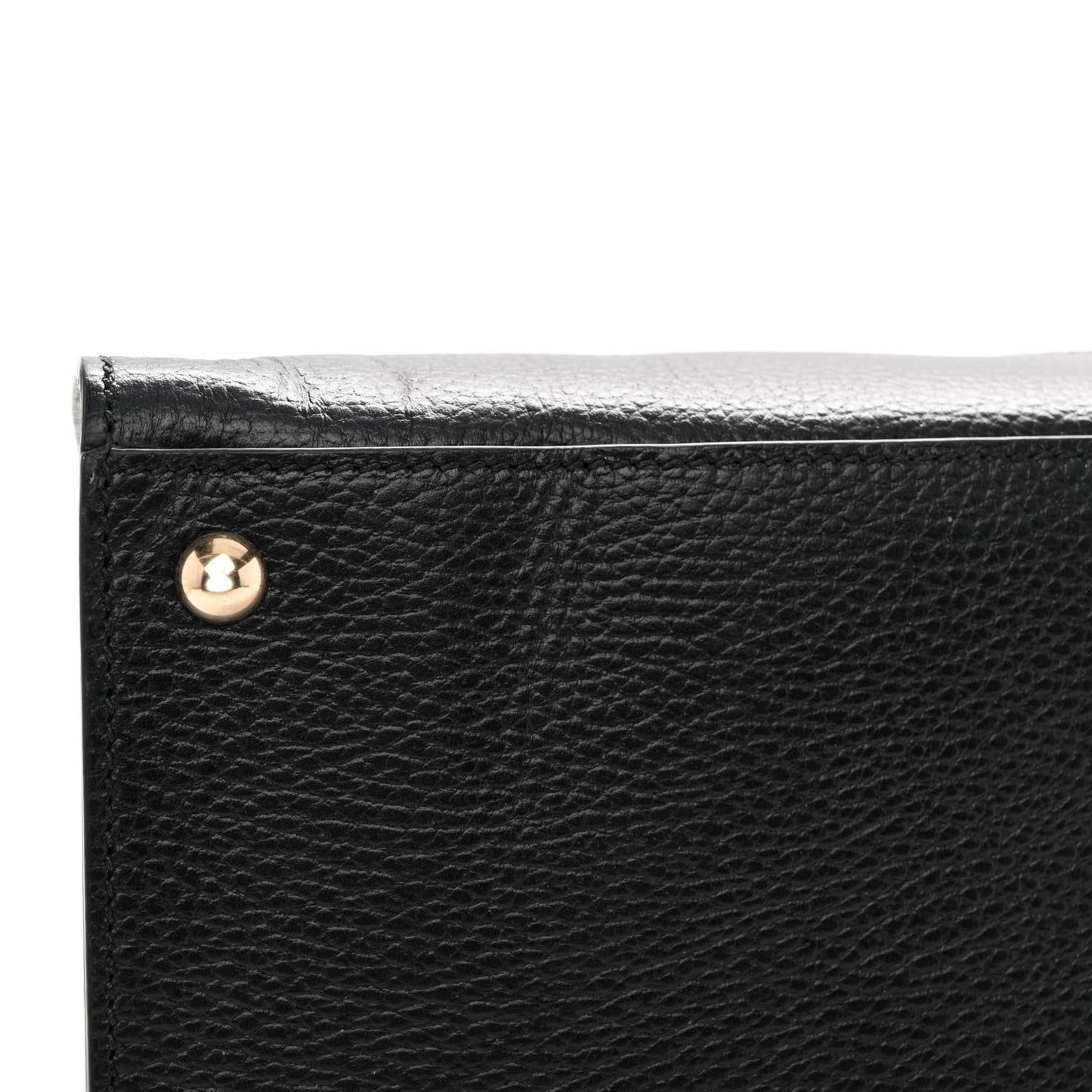 Dollar Calfskin Large Soho Top Handle Satchel Black