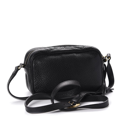 Gucci Pebbled Calfskin Mini Soho Disco Bag Black 3 of 12