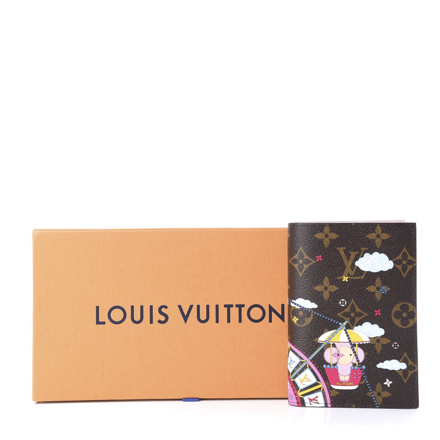 Louis Vuitton Monogram 2020 Christmas Animation Big Wheel Passport Cover Rose Ballerine 11 of 11