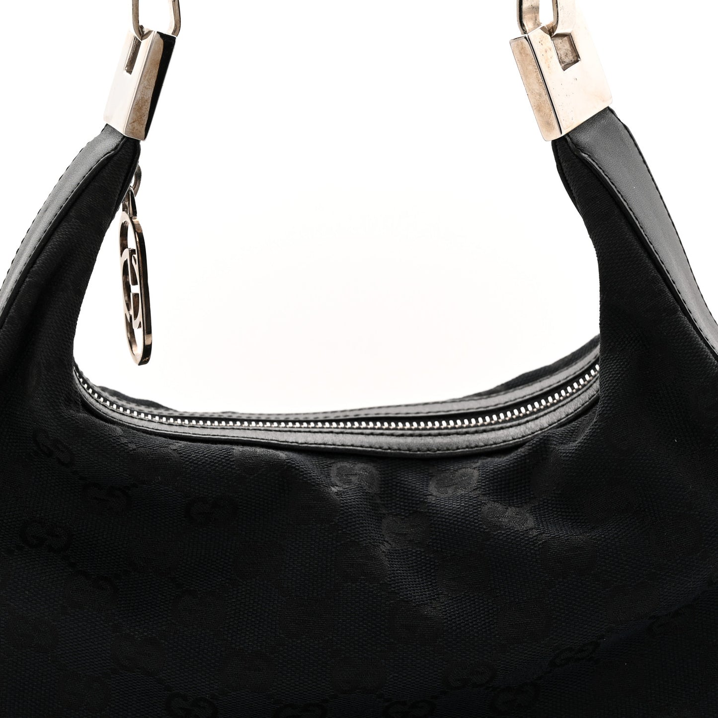 Monogram GG Clasp Hobo Black