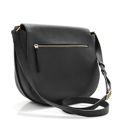 Celine Grained Calfskin Medium Trotteur Black 5 of 17